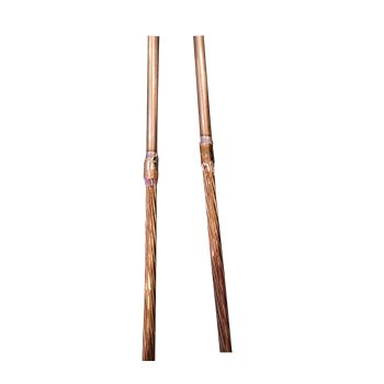 Copper rod and copper stranded wire butt joint