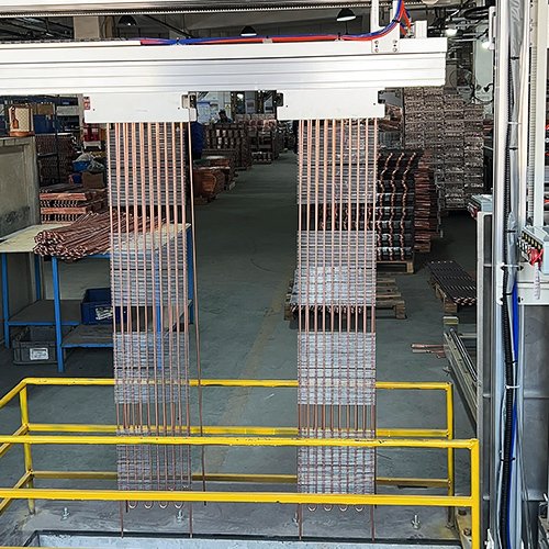 Products produced by the automatic condenser welding machine after welding