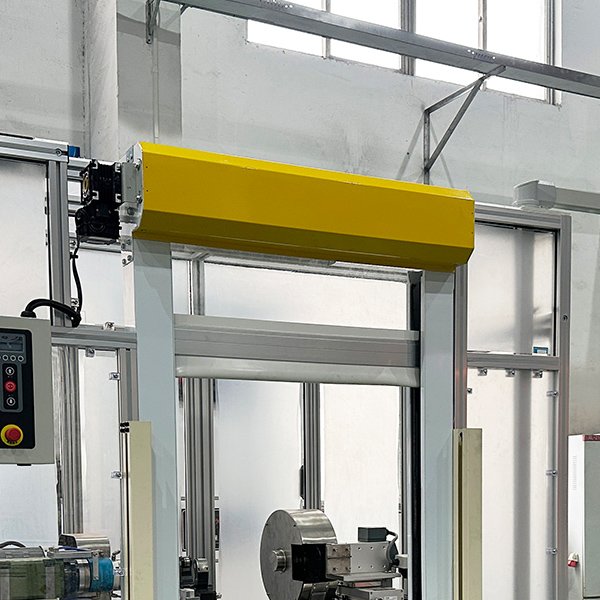Shock absorber grinding machine safety door