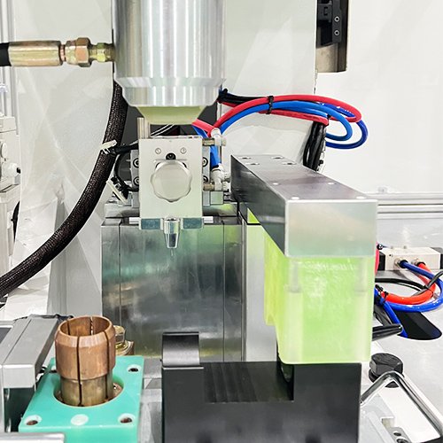 The positioning system of the inflatable welding machine